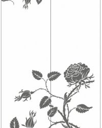 Пескоструйный рисунок Цветы 1212
